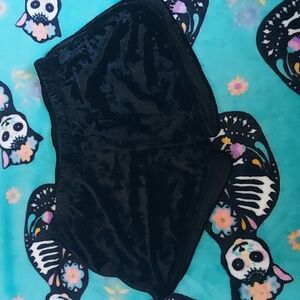 Popular 21 Black Velvet Athletic Shorts